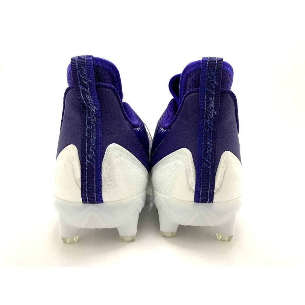 Adidas Men's Adizero Scorch Football Cleats Purple White Lace Up FX4253 Size 15 - Picture 8 of 12